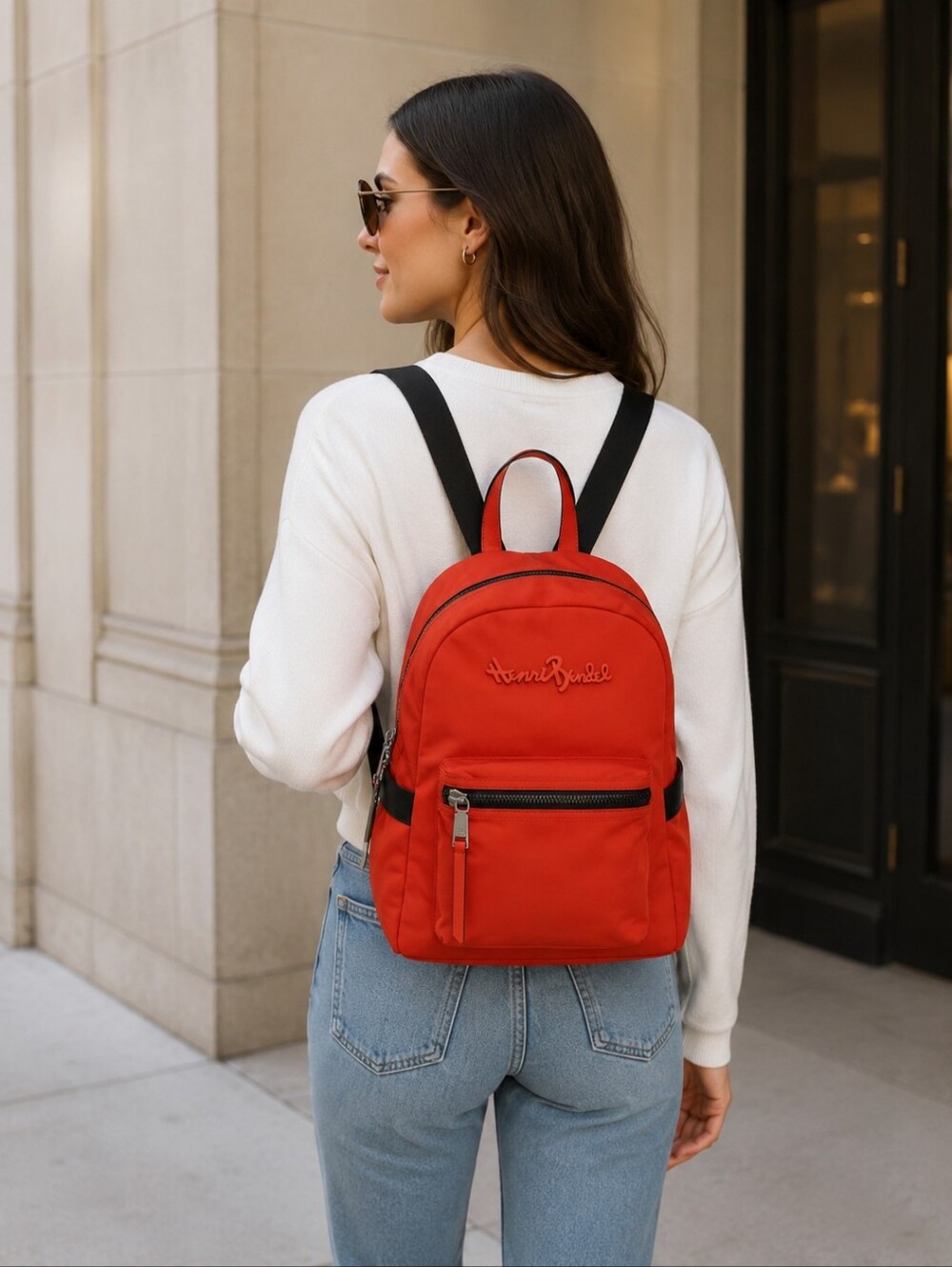 ✨ RARE Henri Bendel Studio Nylon Backpack - Orange - NWT & Mint! ✨